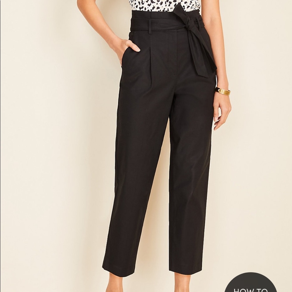 Ann Taylor Paperbag Belted Pant